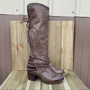 Freebird Boots Tall Knee High Coal 8 Brown